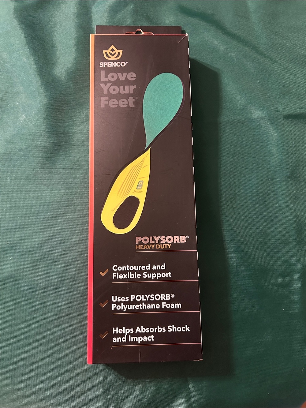 Polysorb Heavy Duty Insoles - Yellow & Teal Unisex